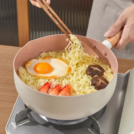 Maifan Stone Kitchen Non-Stick Frying Pan Pancake Omelette Saucepan Wok Milk Pot Cookware Utensils Induction Cooker